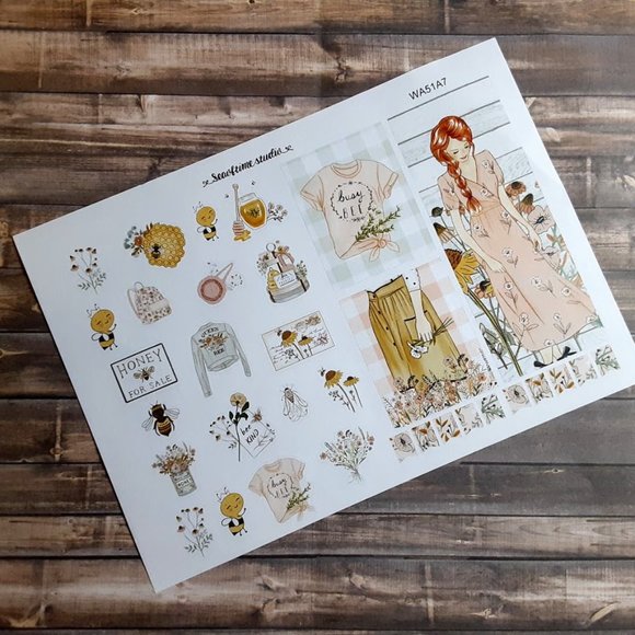 Planner Sticker Kit American Honey, Erin Condren ECLP, Weekly Spread, KI… - Picture 7 of 7